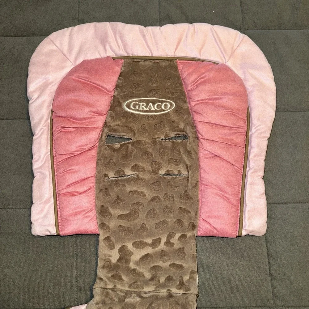 Graco SnugRide Car Seat Pink Brown Insert Support Pad Daphne
